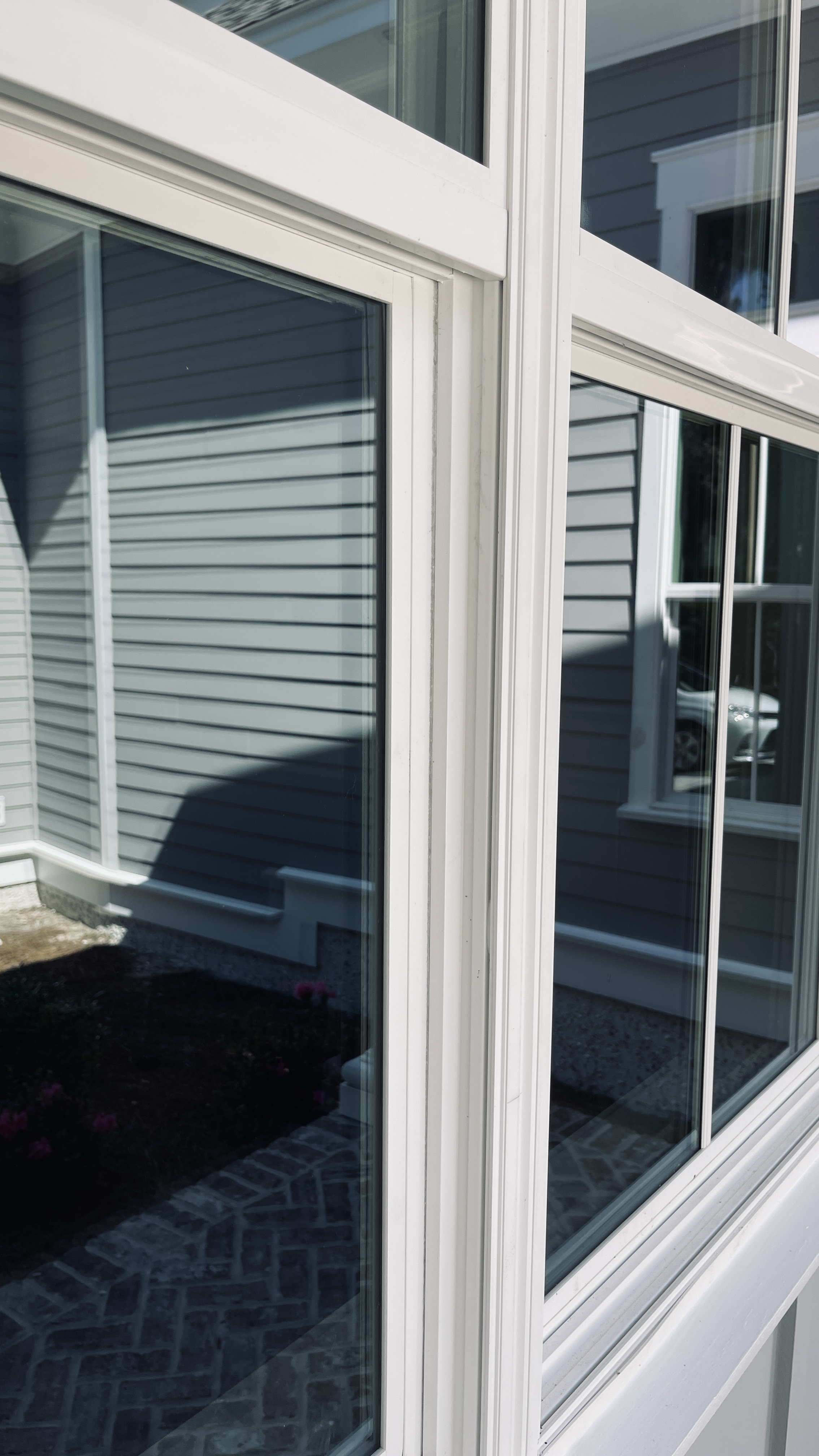 Close up of Storm Jamb window frame